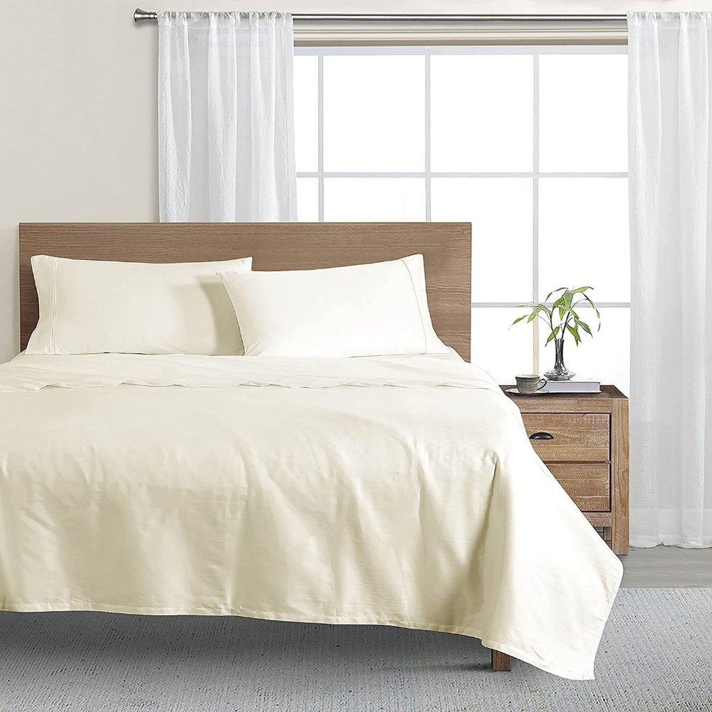 *SALE* Well being Oxy wash Solid 300 Thread Count Sheet Set, Cal King 5902